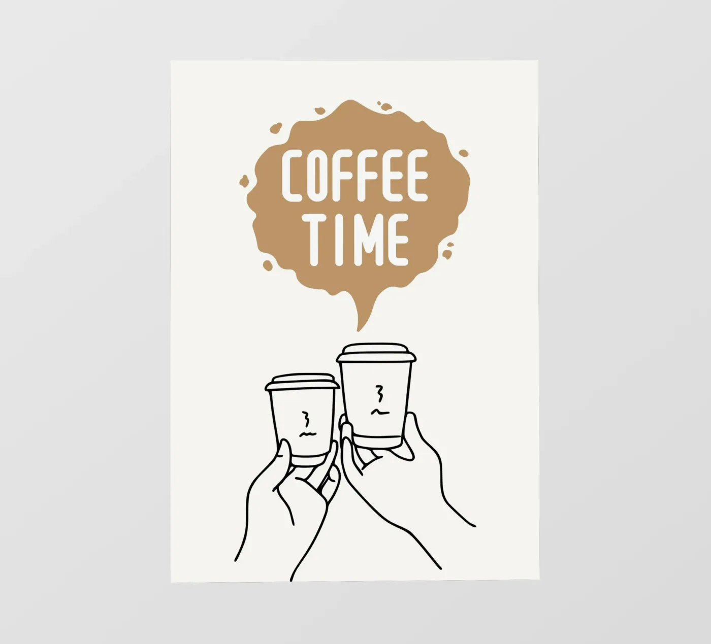 Coffee time pellicola backlit da PinkCandyWalls