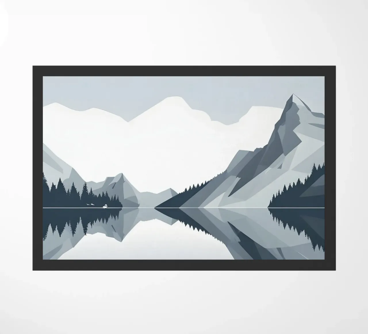 Mountain reflection doormat by LIFESTYLE OBJECTS