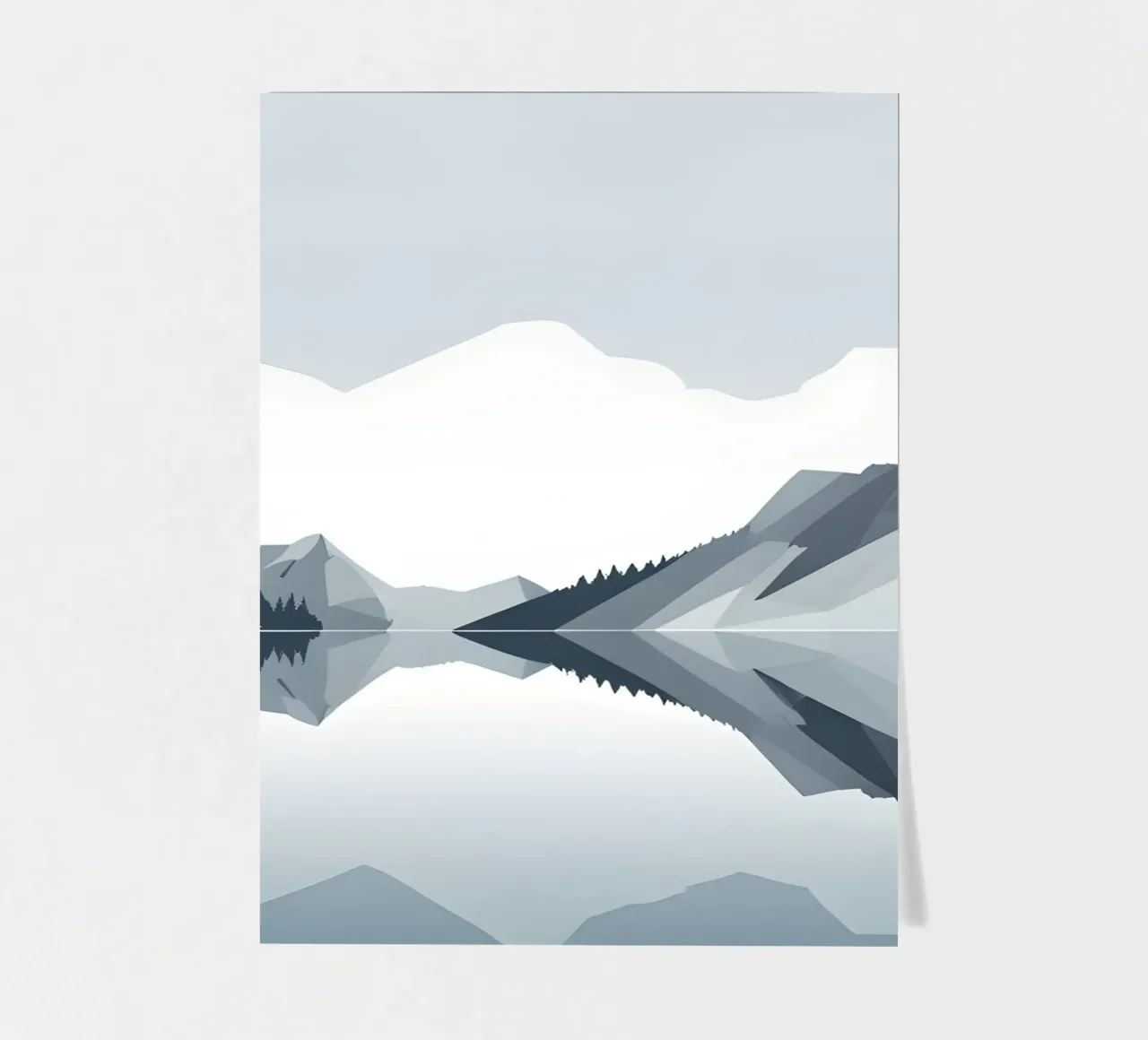Mountain reflection sticker sheet by LIFESTYLE OBJECTS