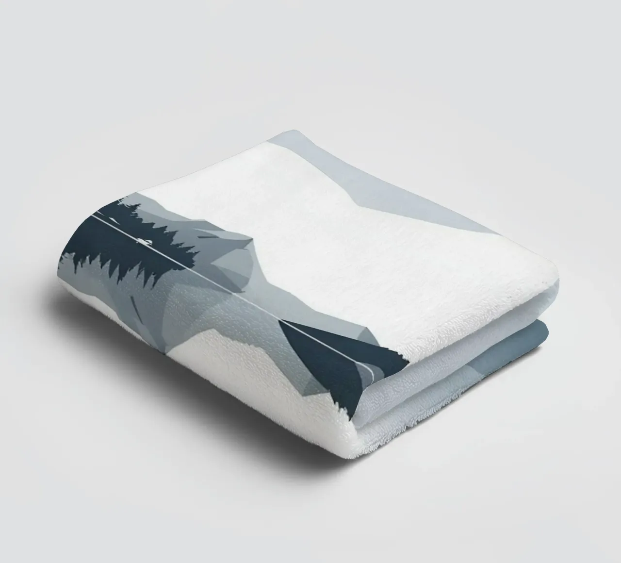 Mountain reflection towel by LIFESTYLE OBJECTS