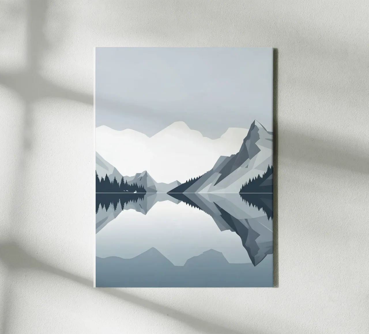 Riflessione sulle montagne tela da LIFESTYLE OBJECTS