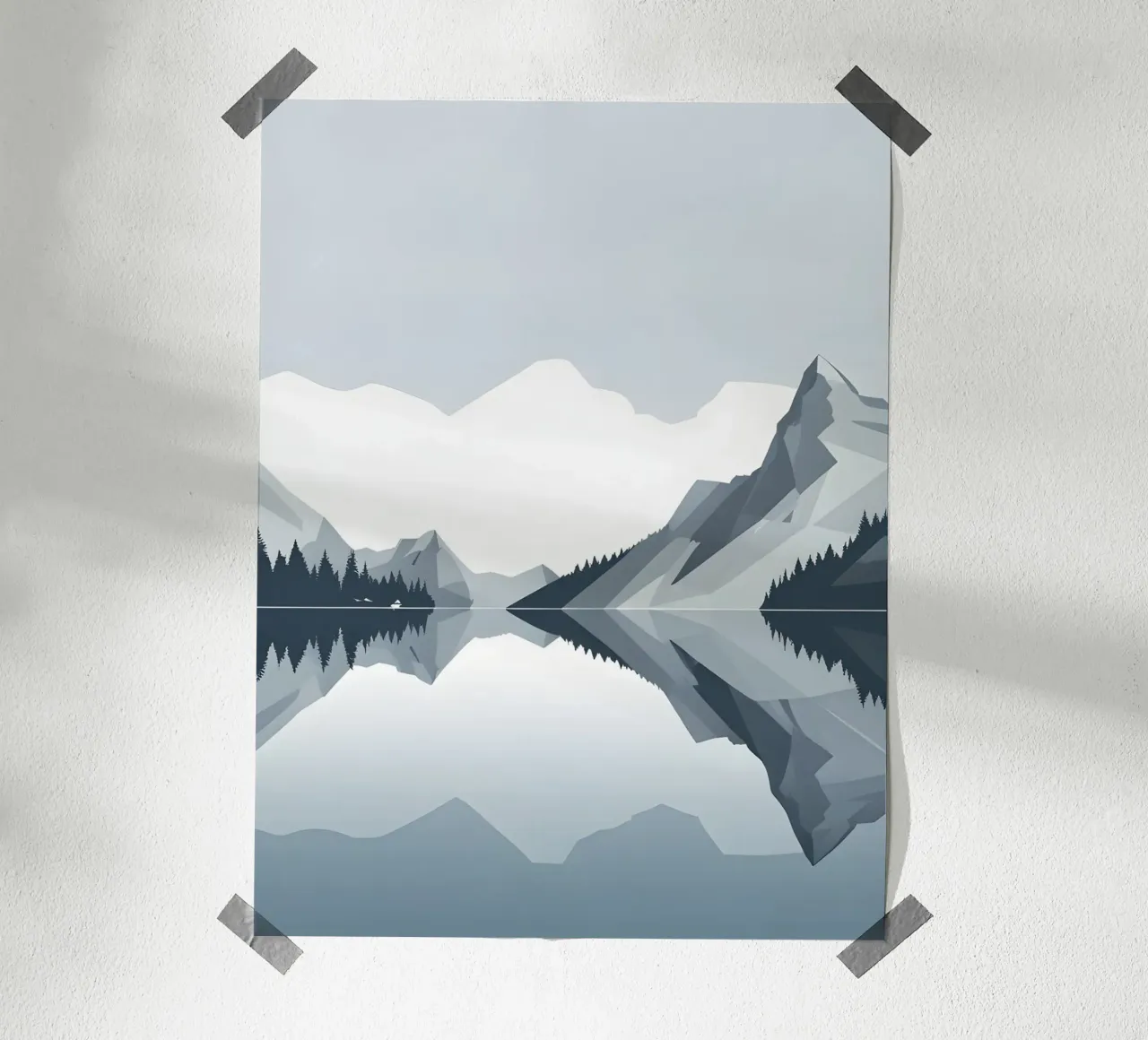 Mountain reflection poster by LIFESTYLE OBJECTS