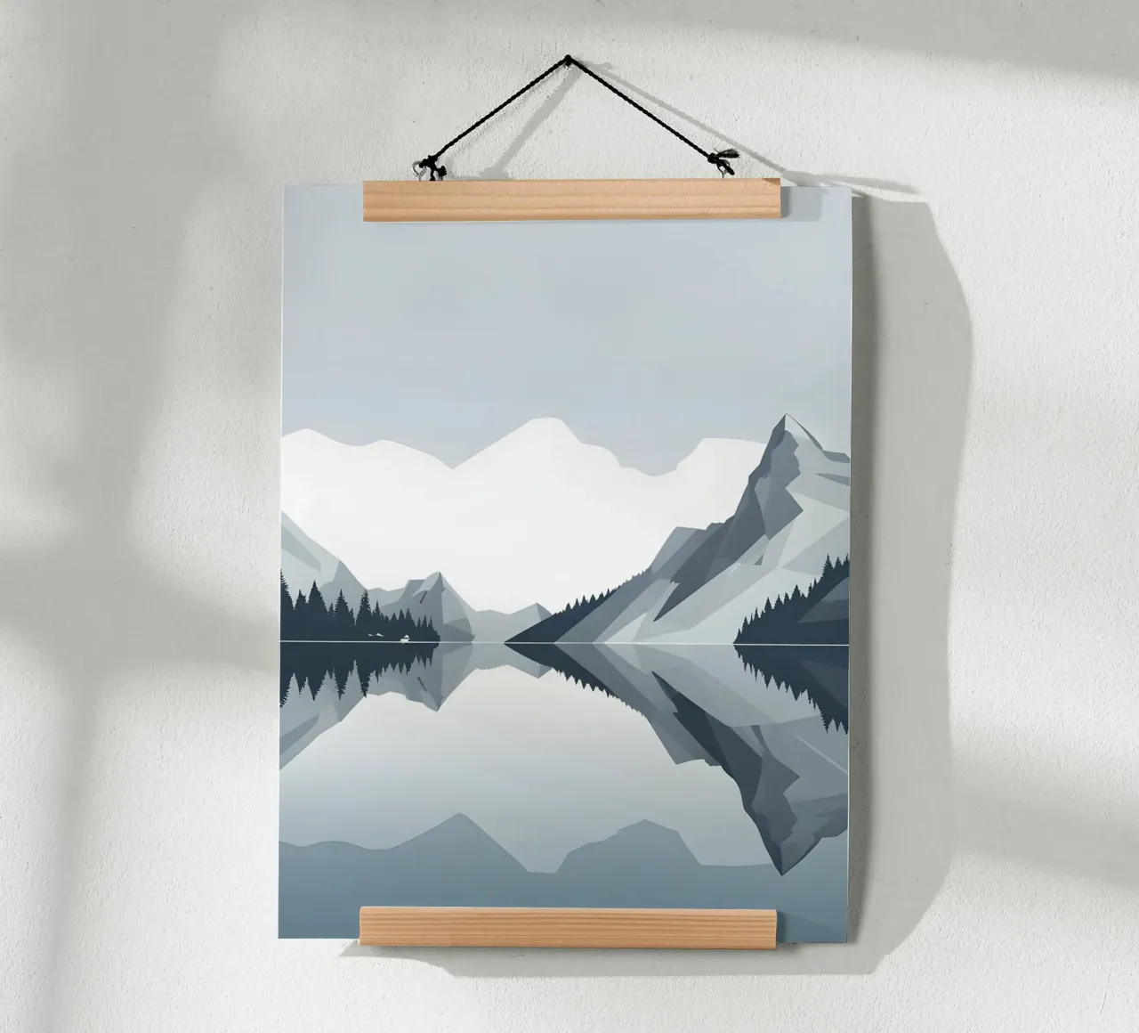 Mountain reflection poster by LIFESTYLE OBJECTS