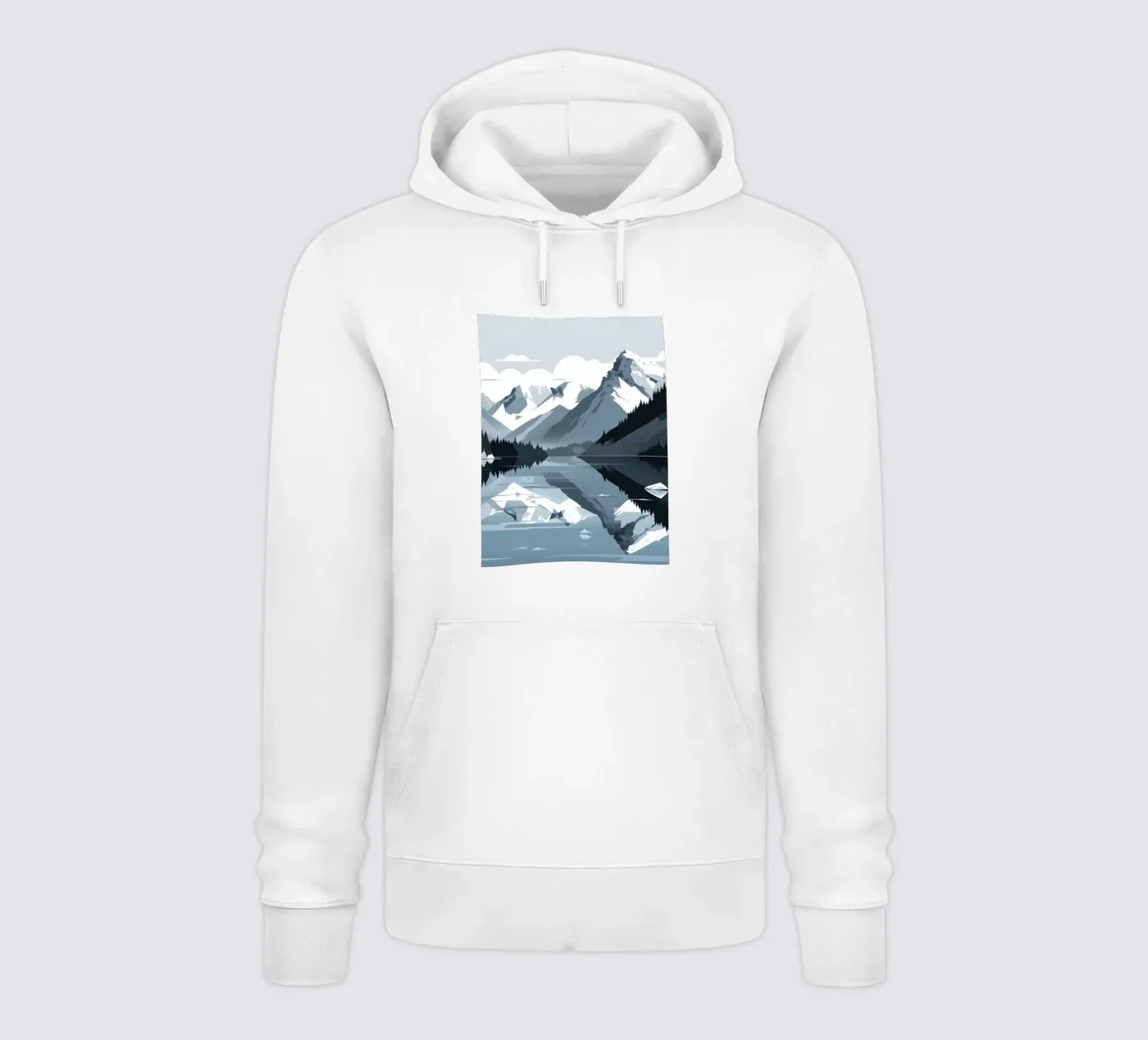 Riflessione sulle montagne felpa con cappuccio da LIFESTYLE OBJECTS