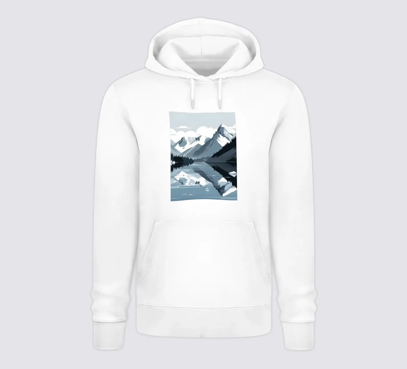 Riflessione sulle montagne felpa con cappuccio da LIFESTYLE OBJECTS