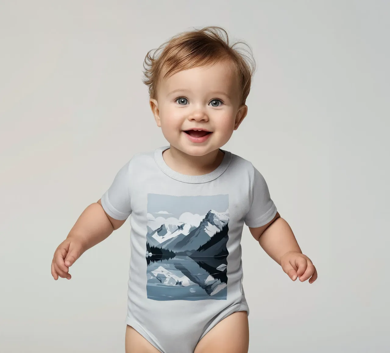 Réflexion sur la montagne body bébé de LIFESTYLE OBJECTS