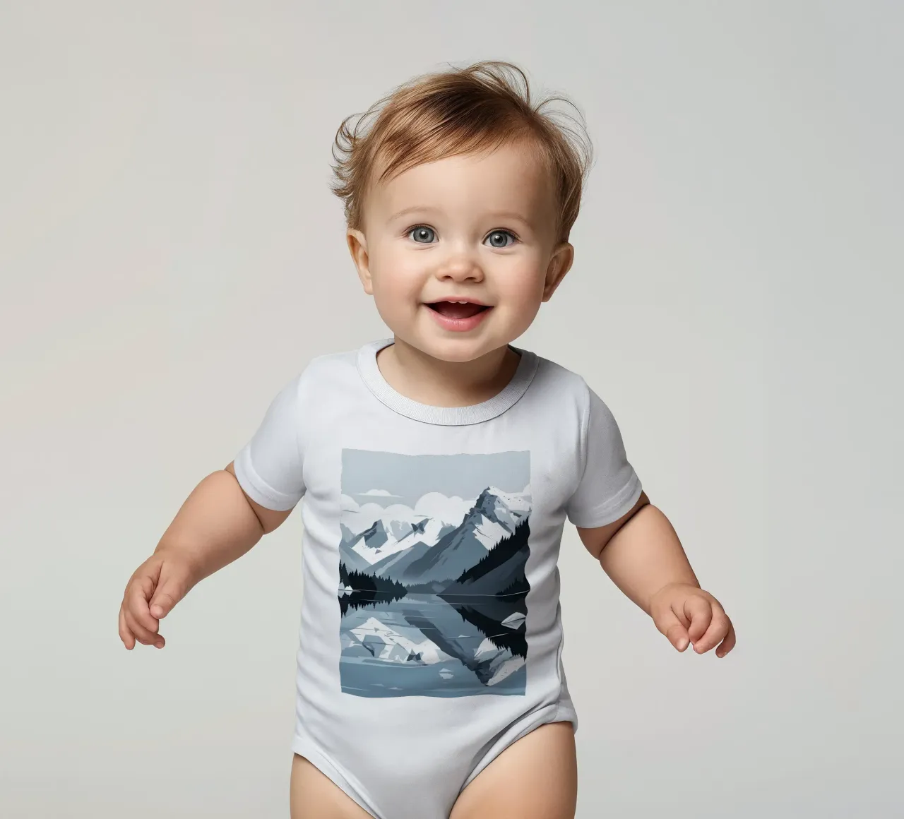 Réflexion sur la montagne body bébé de LIFESTYLE OBJECTS