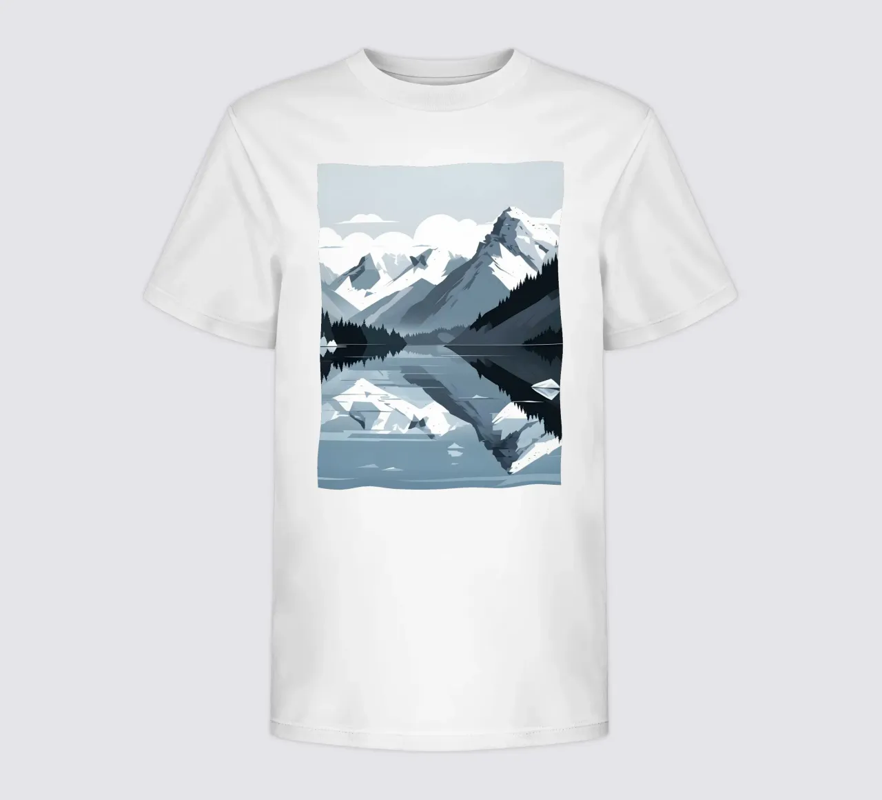 Riflessione sulle montagne t-shirt bambini da LIFESTYLE OBJECTS