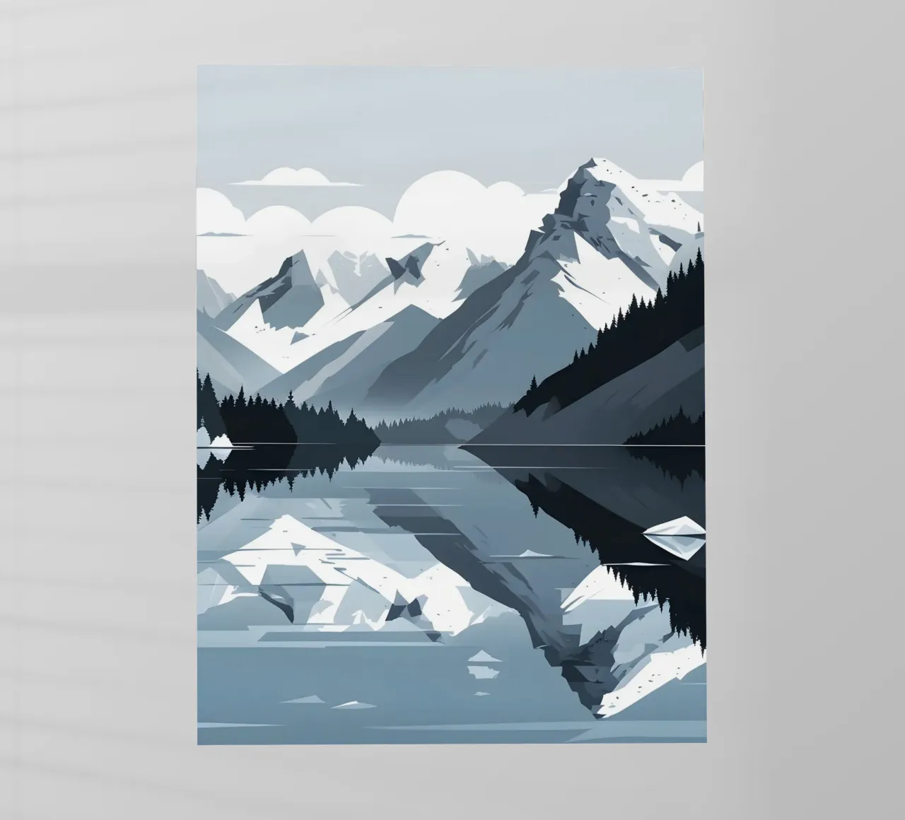 Riflessione sulle montagne pellicola backlit da LIFESTYLE OBJECTS