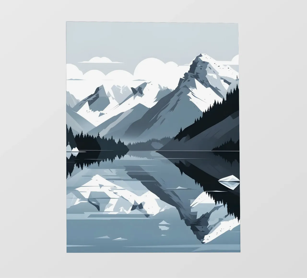 Riflessione sulle montagne pellicola backlit da LIFESTYLE OBJECTS