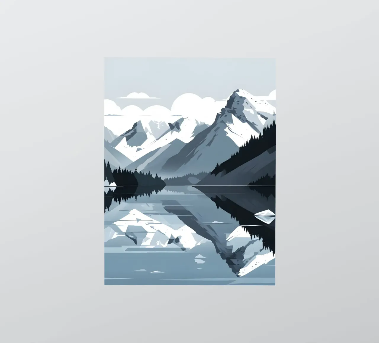 Mountain reflection sticker by LIFESTYLE OBJECTS