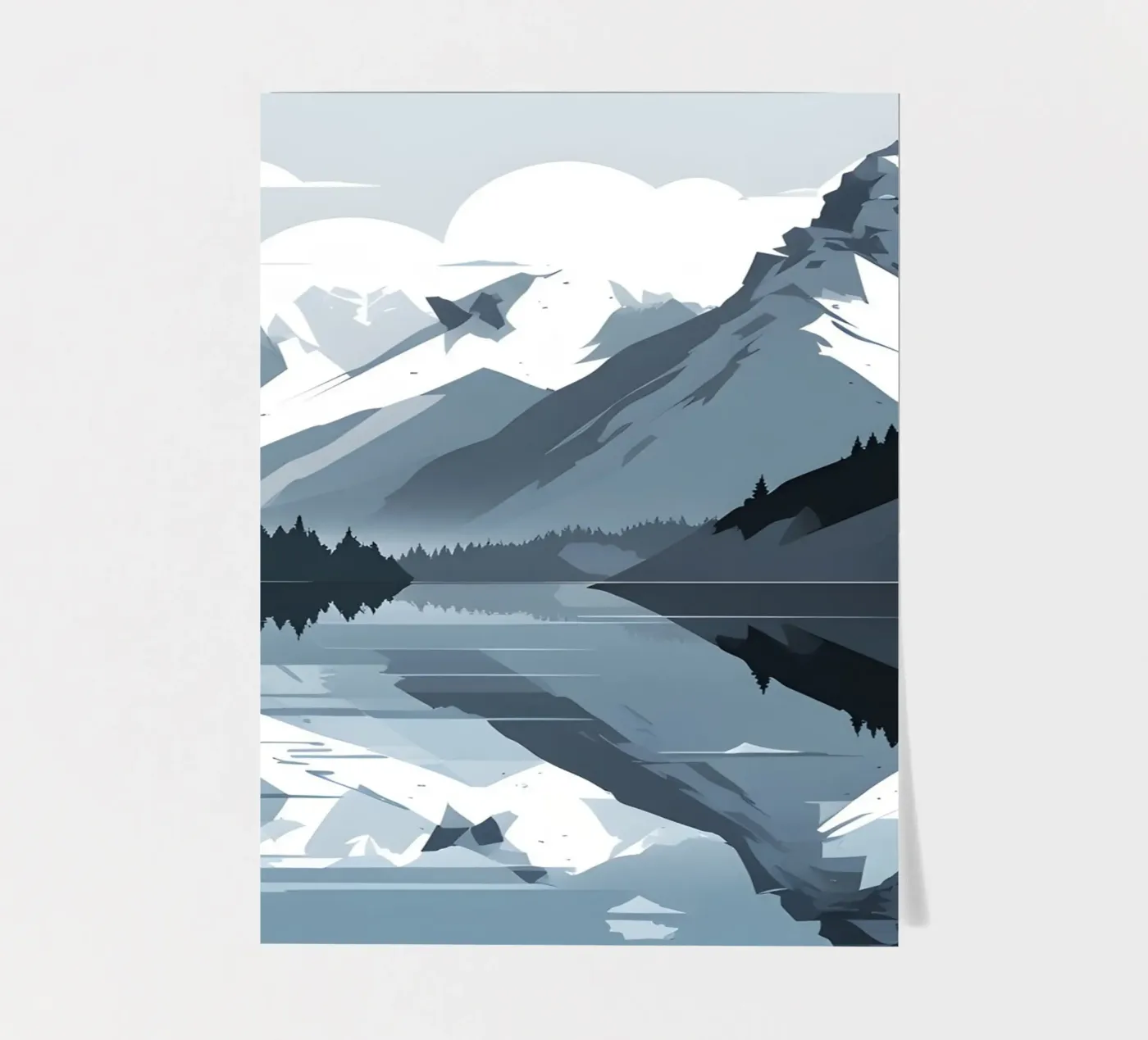 Mountain reflection sticker sheet by LIFESTYLE OBJECTS