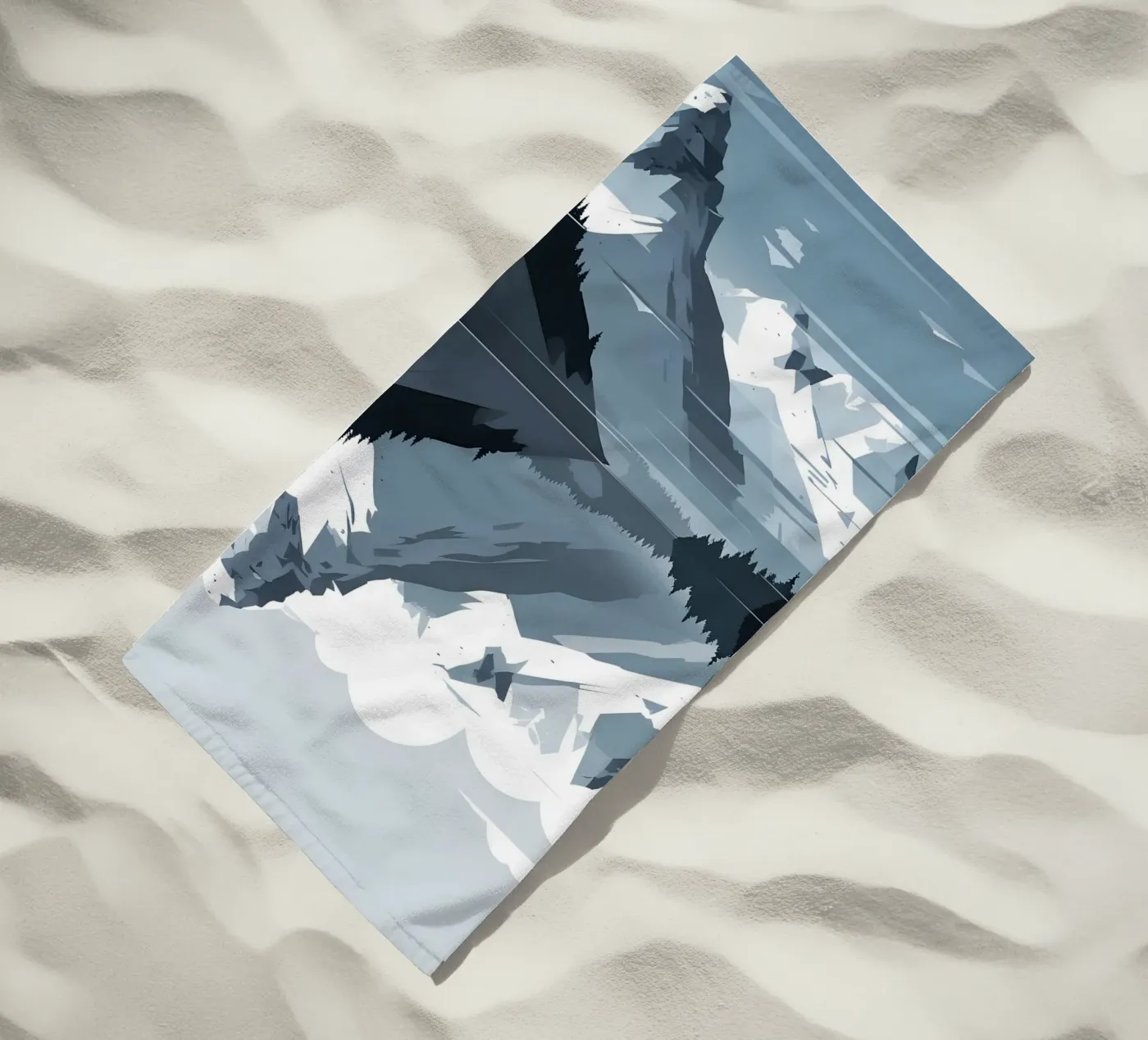 Bergreflectie strandhanddoek van LIFESTYLE OBJECTS