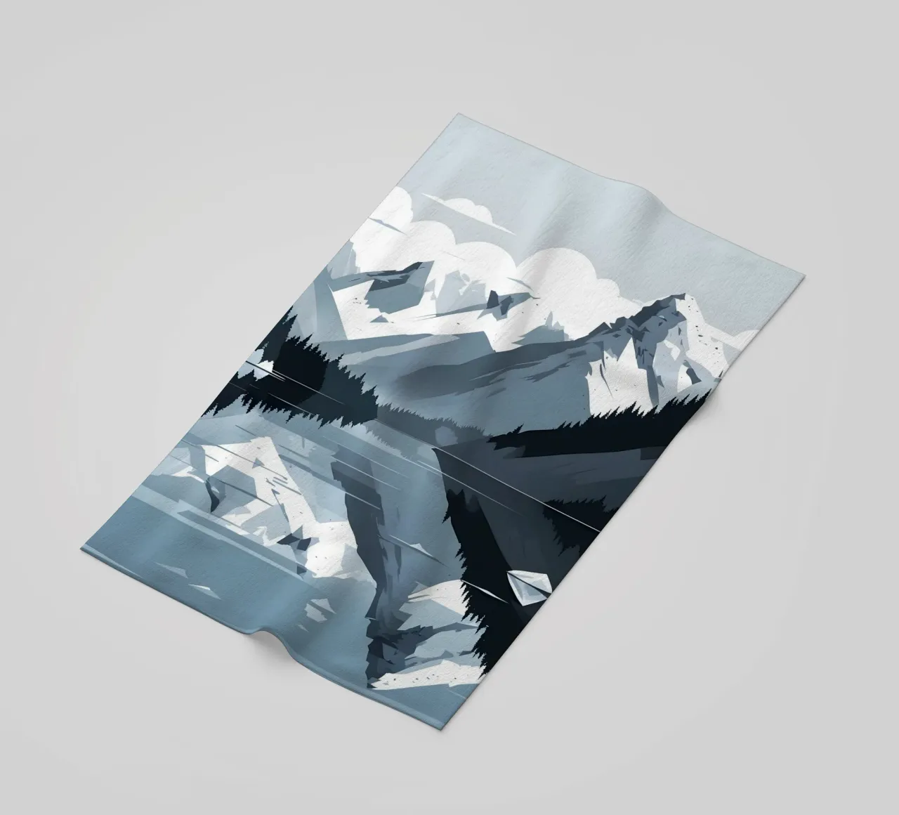 Riflessione sulle montagne telo mare da LIFESTYLE OBJECTS