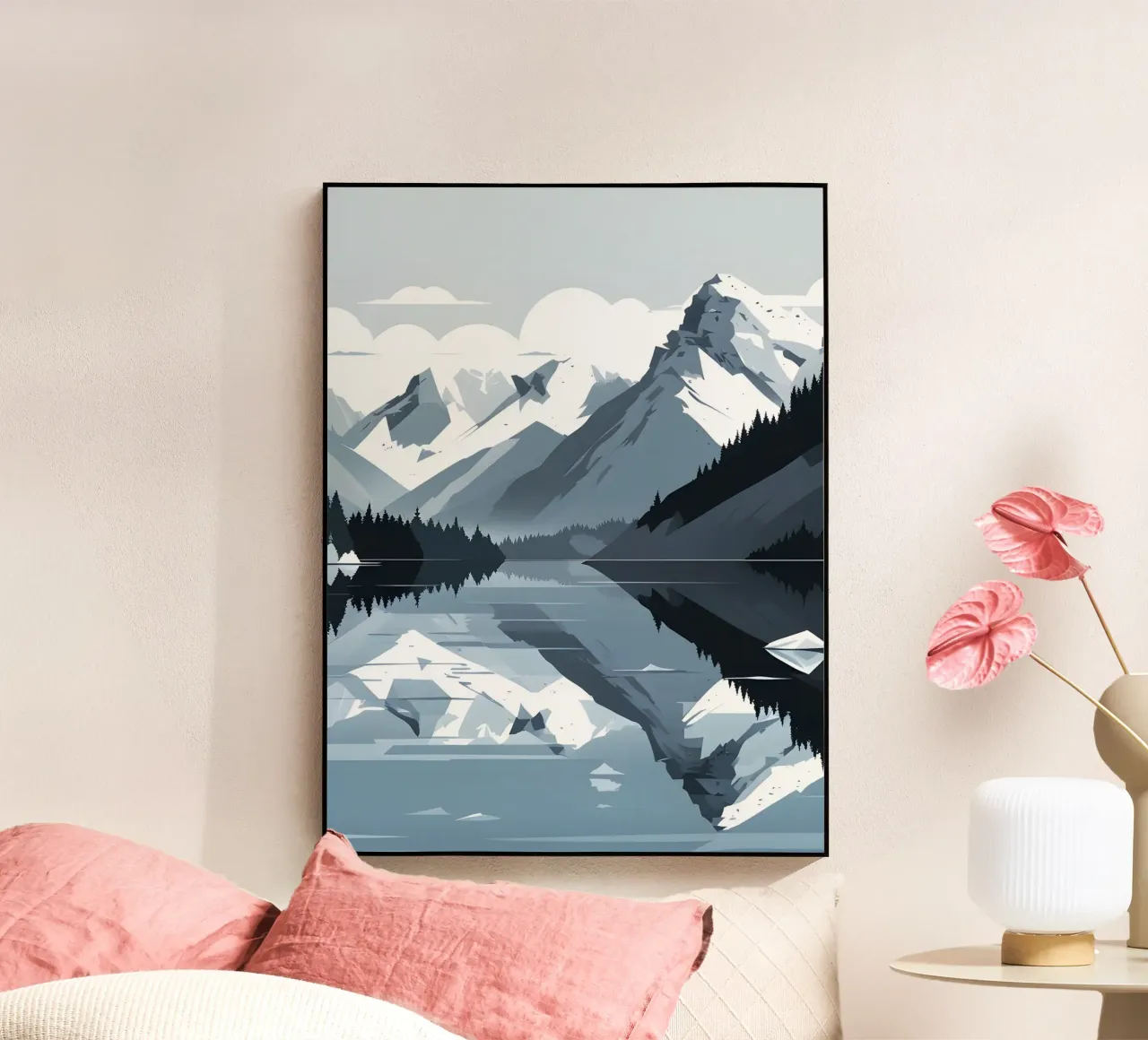 Reflexion im Gebirge Acryl-Glas von LIFESTYLE OBJECTS