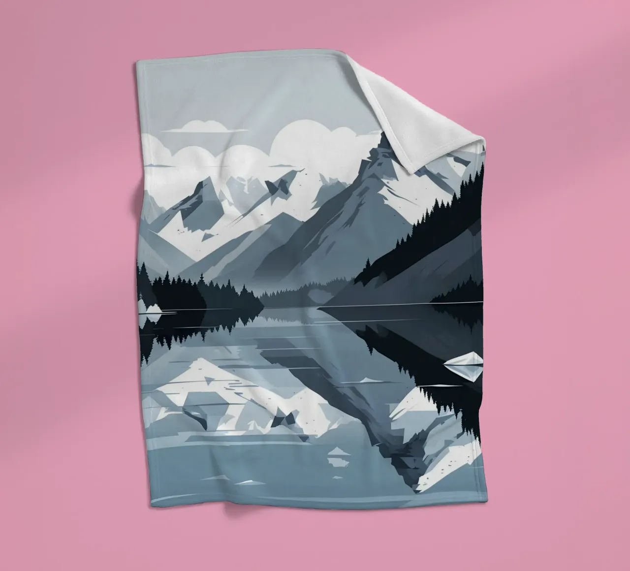 Bergreflectie fleecedeken van LIFESTYLE OBJECTS