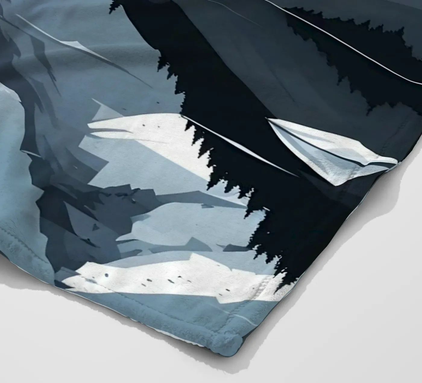 Riflessione sulle montagne coperta in pile da LIFESTYLE OBJECTS