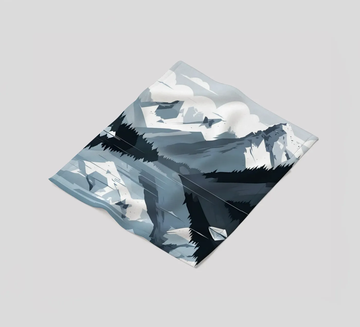 Riflessione sulle montagne coperta in pile da LIFESTYLE OBJECTS