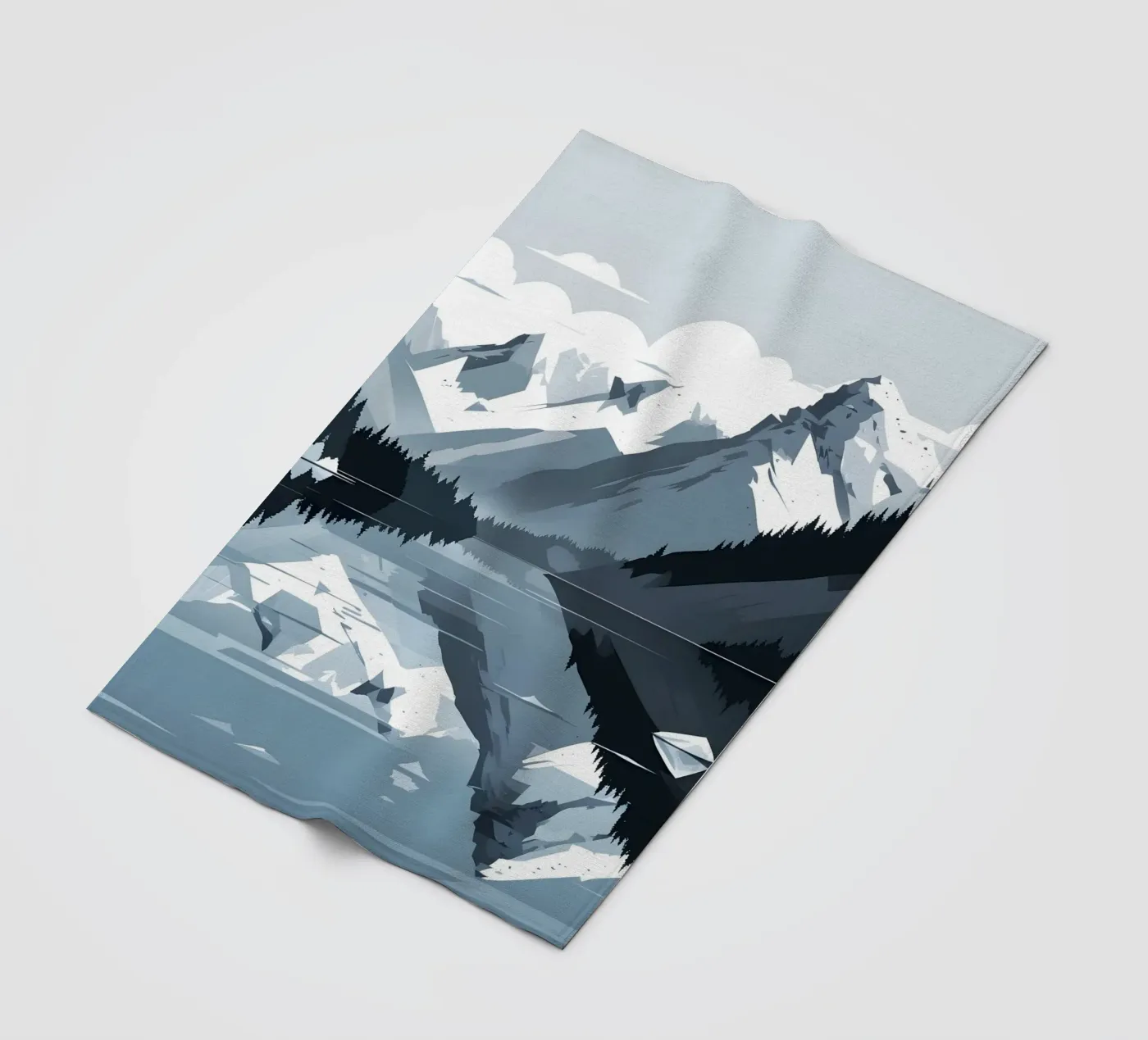 Riflessione sulle montagne coperta in pile da LIFESTYLE OBJECTS