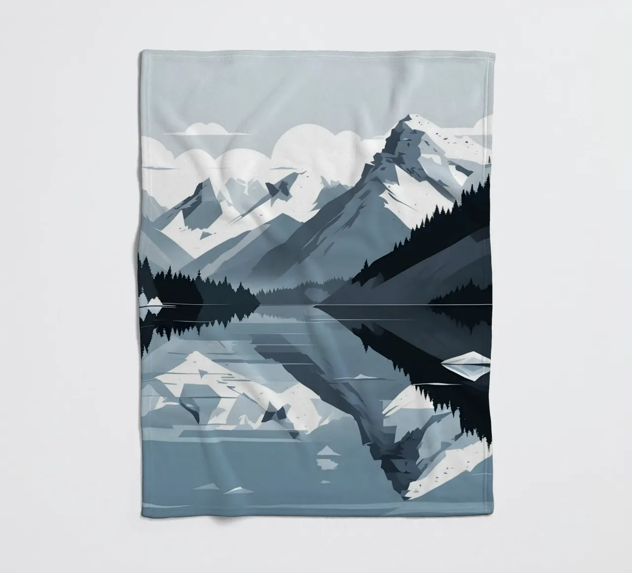 Bergreflectie fleecedeken van LIFESTYLE OBJECTS