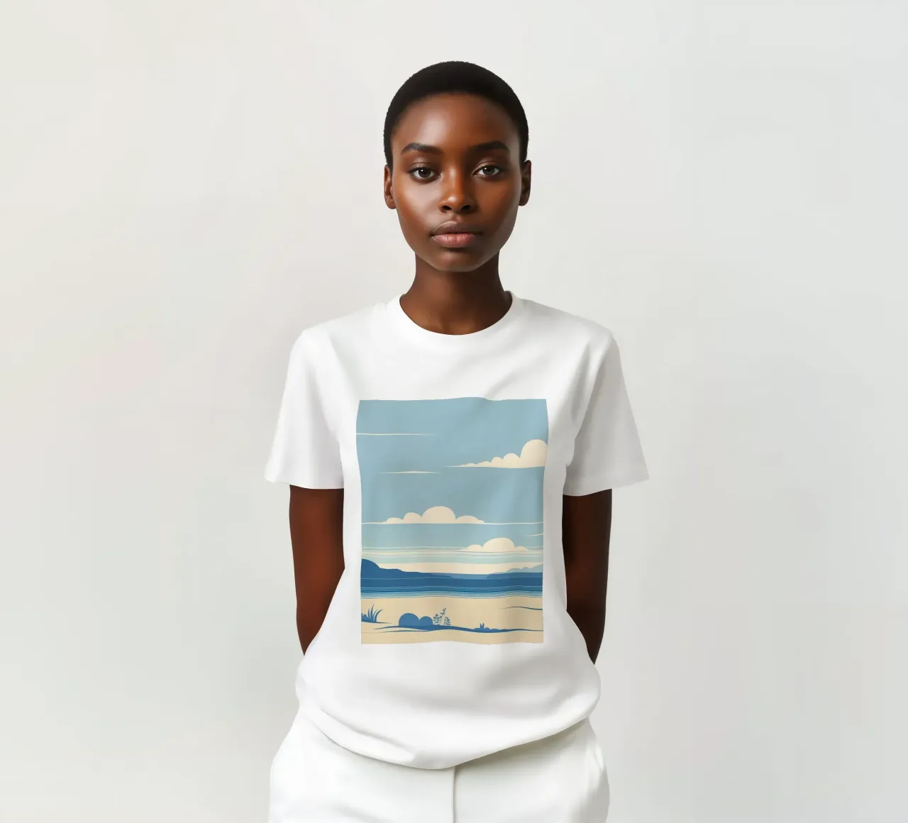 Linea dell'orizzonte semplice t-shirt da LIFESTYLE OBJECTS