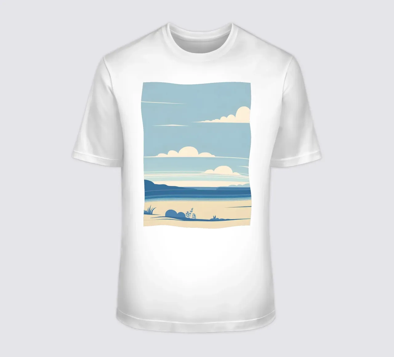 Linea dell'orizzonte semplice t-shirt da LIFESTYLE OBJECTS