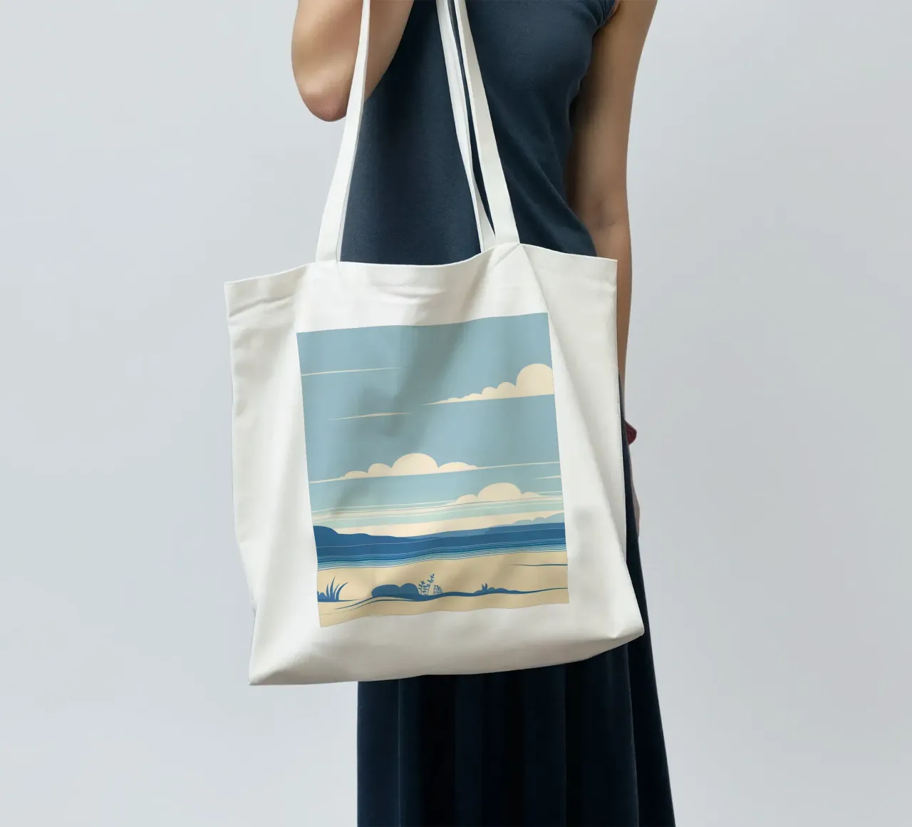 Linea dell'orizzonte semplice borsa in juta da LIFESTYLE OBJECTS