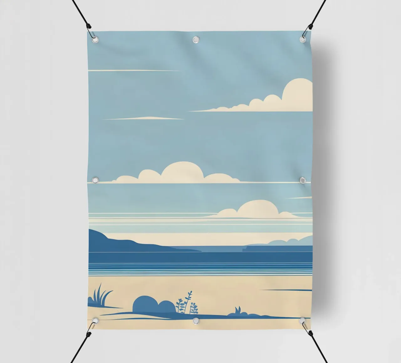 Linea dell'orizzonte semplice telo in pvc da LIFESTYLE OBJECTS