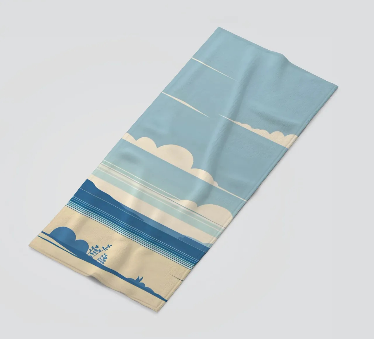 Linea dell'orizzonte semplice telo mare da LIFESTYLE OBJECTS