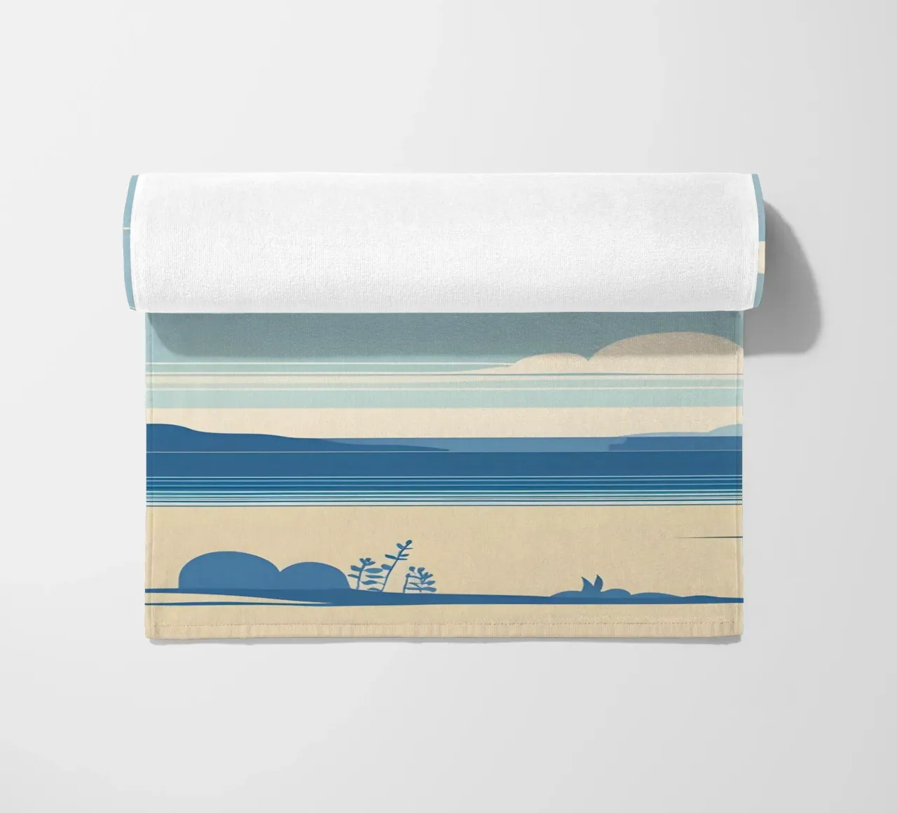 Linea dell'orizzonte semplice telo mare da LIFESTYLE OBJECTS