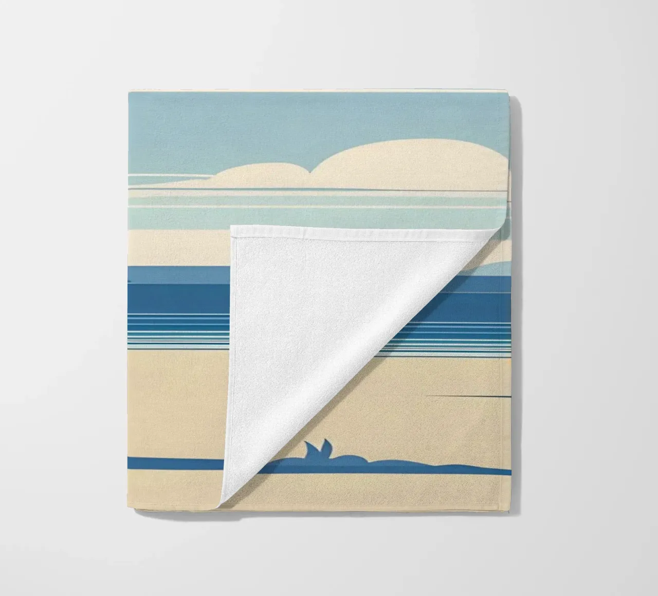 Linea dell'orizzonte semplice telo mare da LIFESTYLE OBJECTS