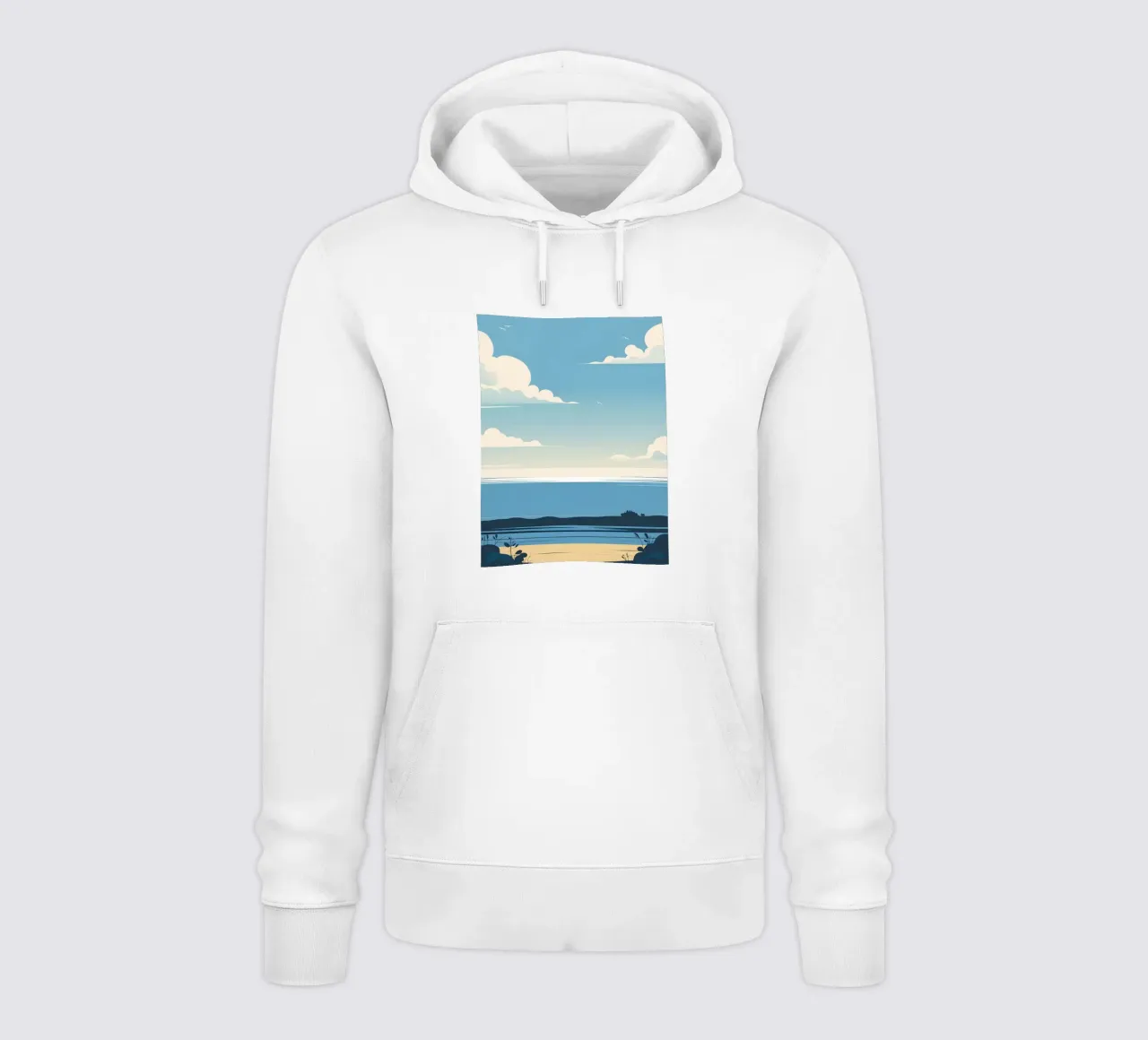 Linea dell'orizzonte semplice felpa con cappuccio da LIFESTYLE OBJECTS