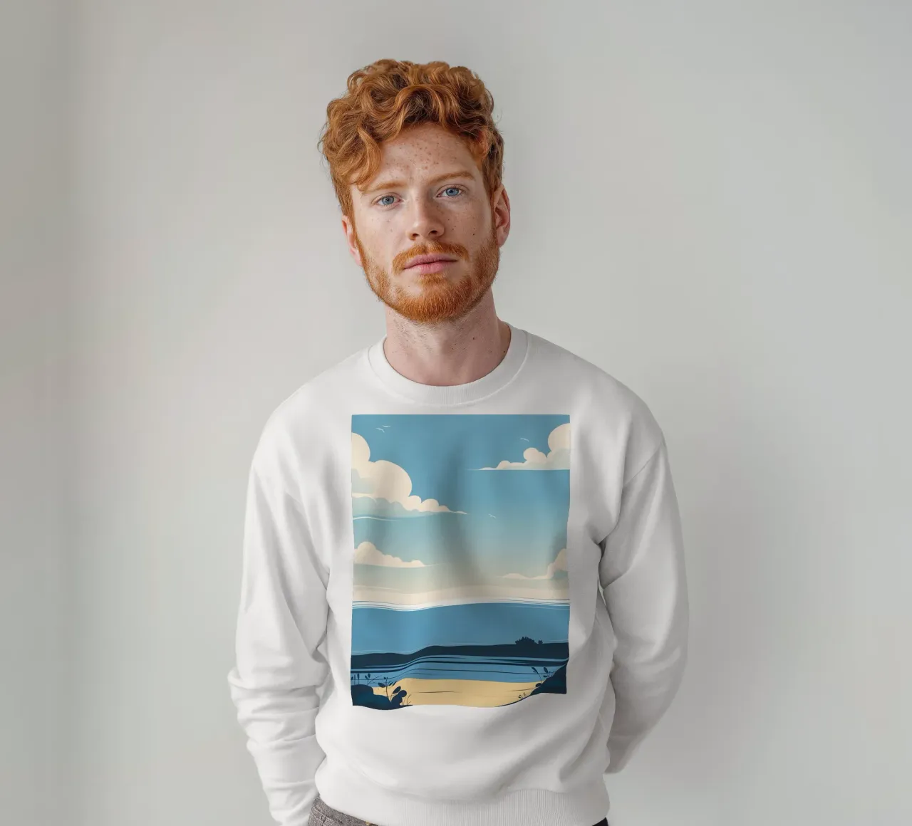 Linea dell'orizzonte semplice felpa da LIFESTYLE OBJECTS