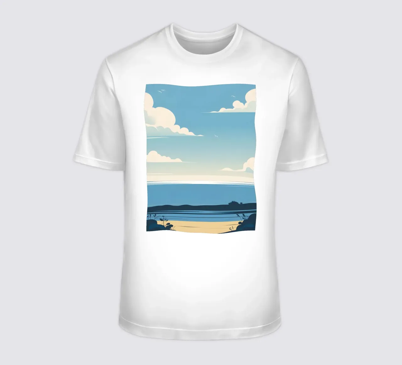 Linea dell'orizzonte semplice t-shirt da LIFESTYLE OBJECTS