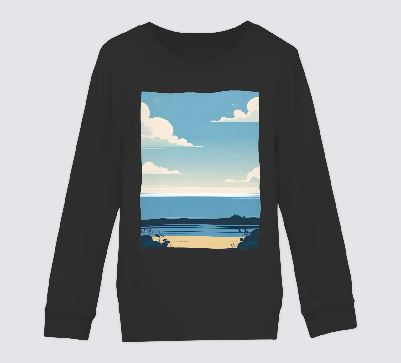 Linea dell'orizzonte semplice felpa bambino da LIFESTYLE OBJECTS