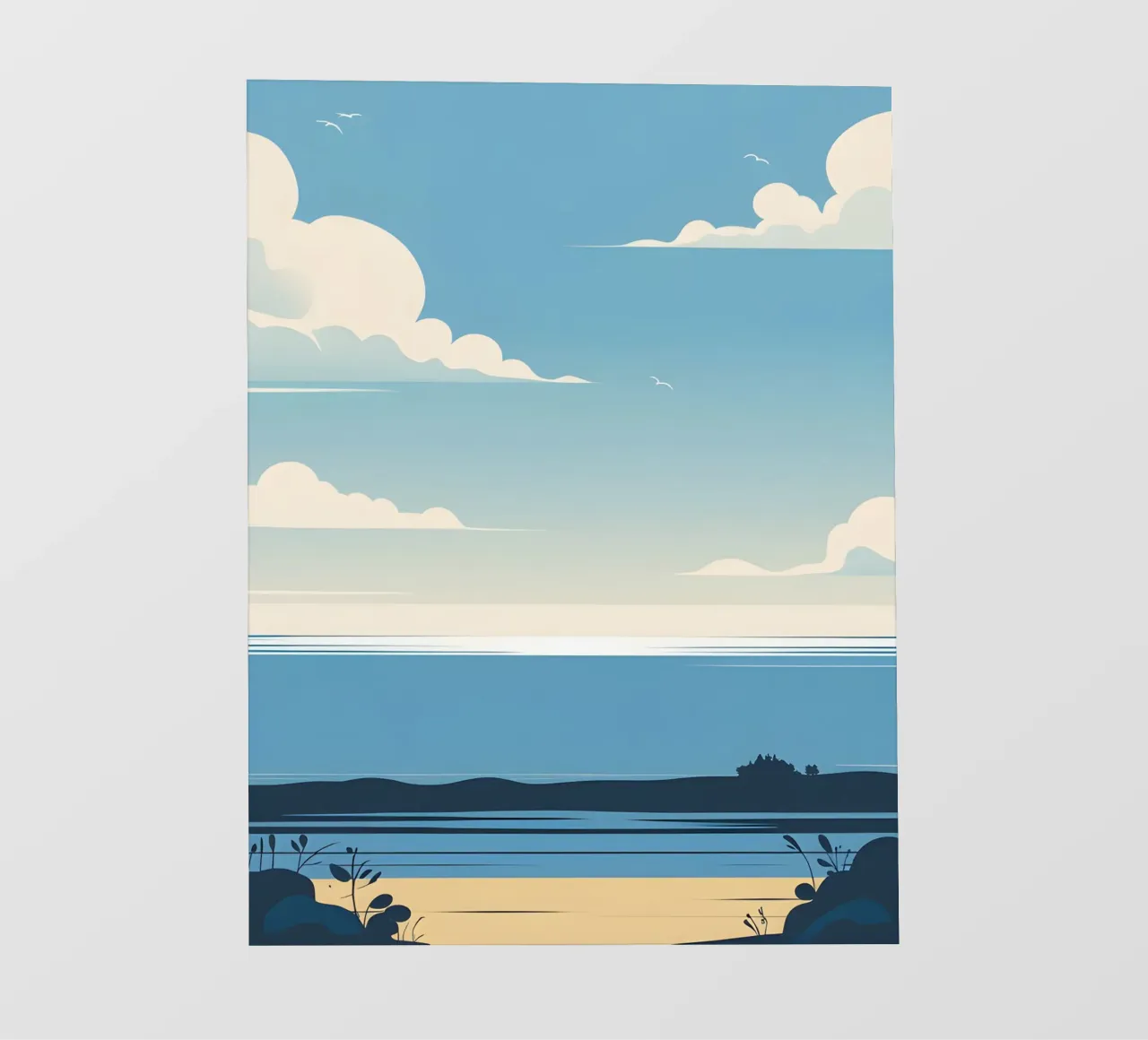 Linea dell'orizzonte semplice pellicola backlit da LIFESTYLE OBJECTS