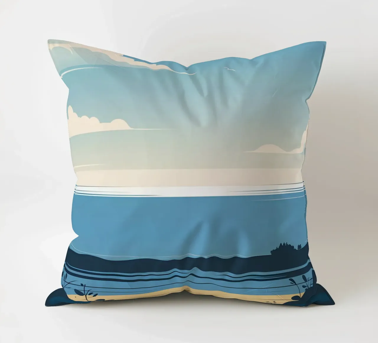 Linea dell'orizzonte semplice cuscino da LIFESTYLE OBJECTS