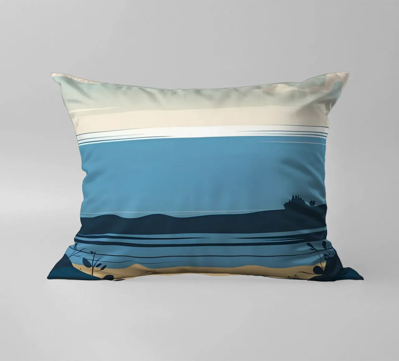Linea dell'orizzonte semplice cuscino da LIFESTYLE OBJECTS