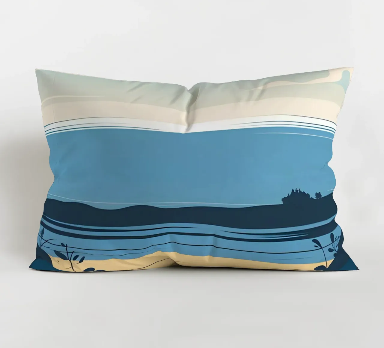 Linea dell'orizzonte semplice cuscino da LIFESTYLE OBJECTS