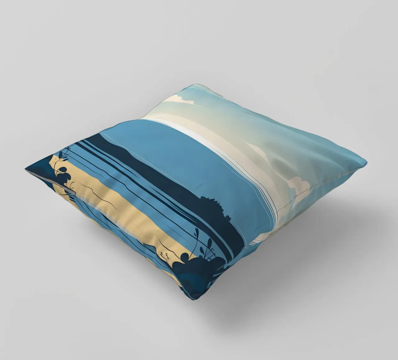 Linea dell'orizzonte semplice cuscino da LIFESTYLE OBJECTS