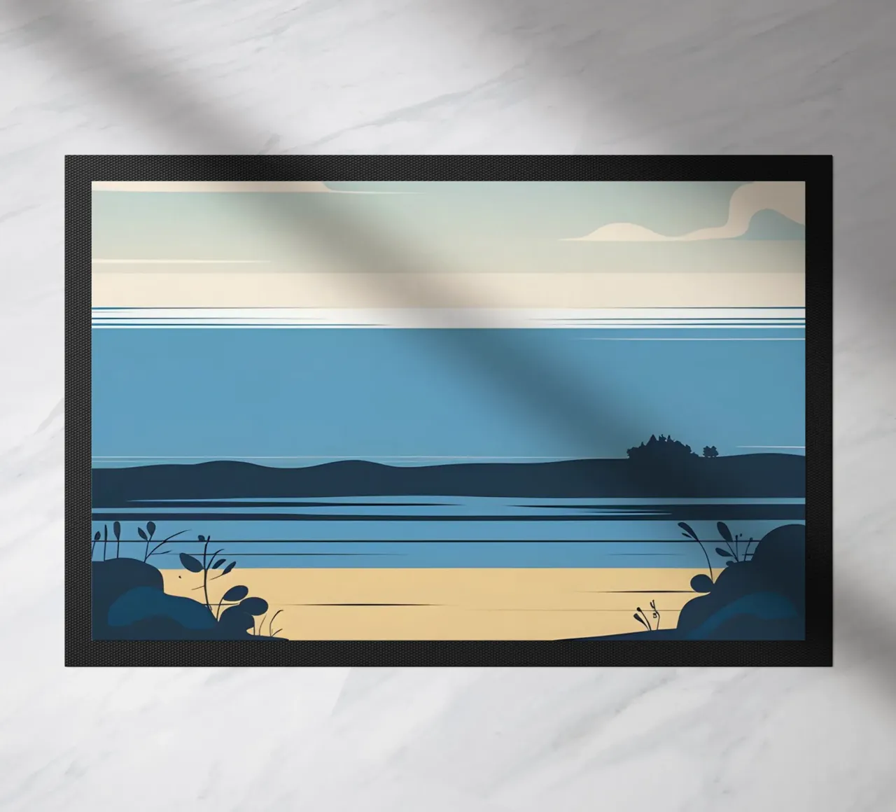 Linea dell'orizzonte semplice zerbino da LIFESTYLE OBJECTS