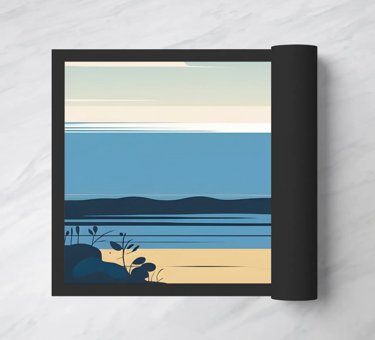 Linea dell'orizzonte semplice zerbino da LIFESTYLE OBJECTS