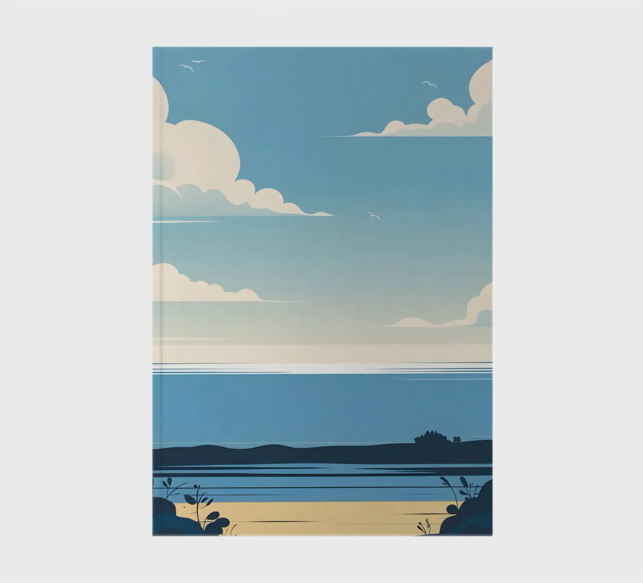 Simple horizon line notebook by LIFESTYLE OBJECTS
