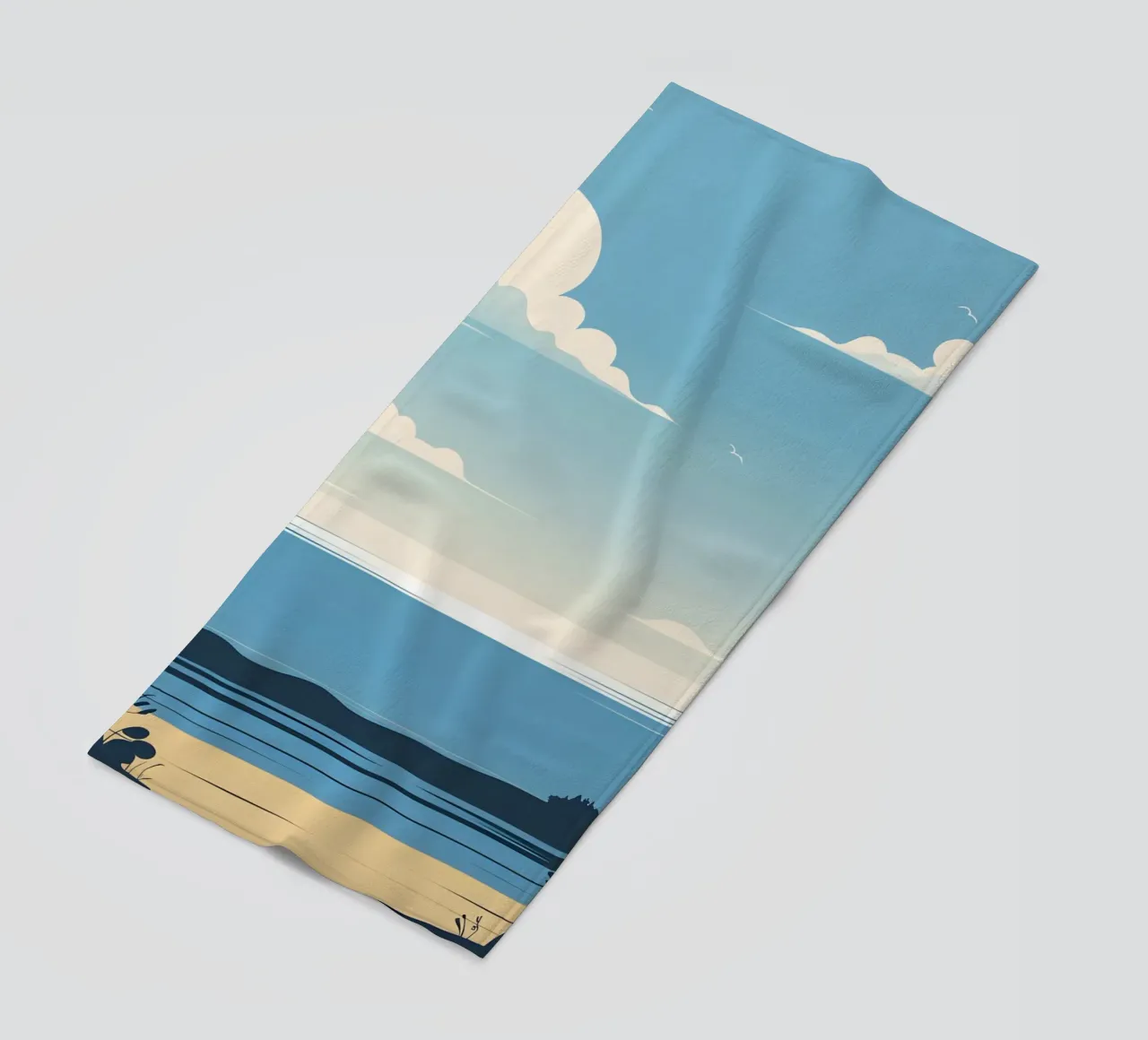 Linea dell'orizzonte semplice telo mare da LIFESTYLE OBJECTS