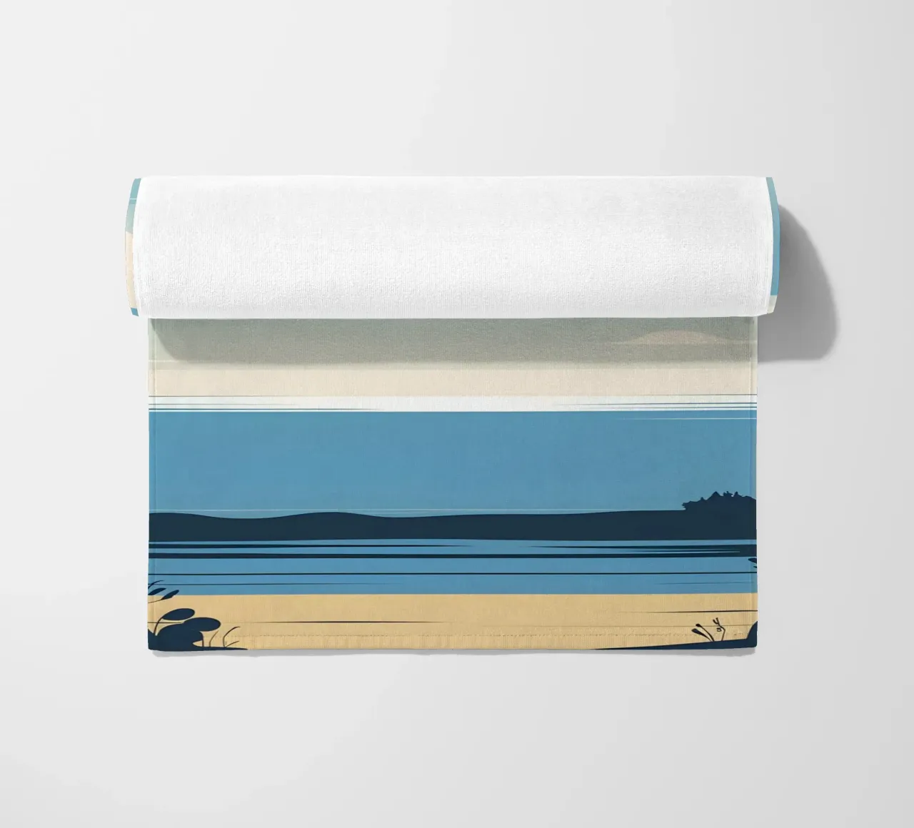 Linea dell'orizzonte semplice telo mare da LIFESTYLE OBJECTS