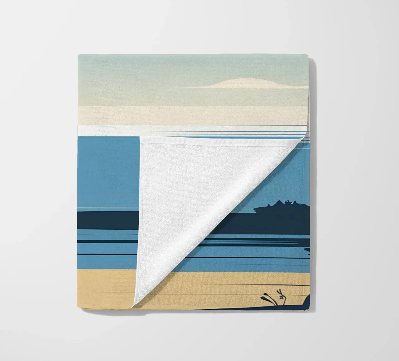 Linea dell'orizzonte semplice telo mare da LIFESTYLE OBJECTS