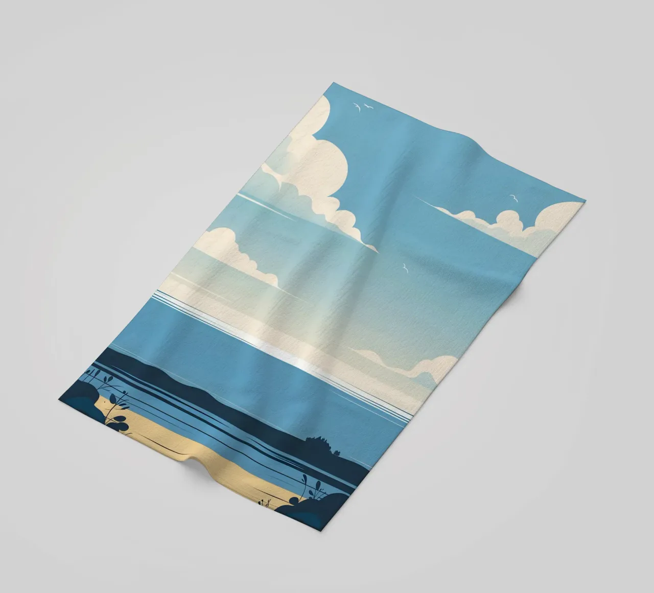 Linea dell'orizzonte semplice telo mare da LIFESTYLE OBJECTS