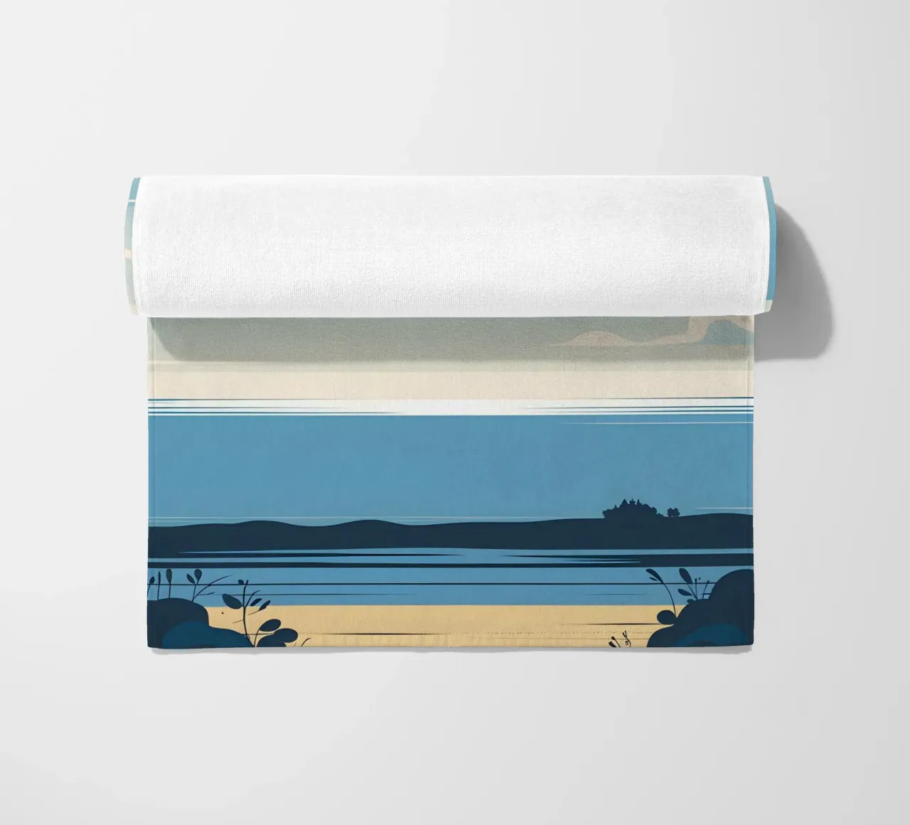 Linea dell'orizzonte semplice telo mare da LIFESTYLE OBJECTS