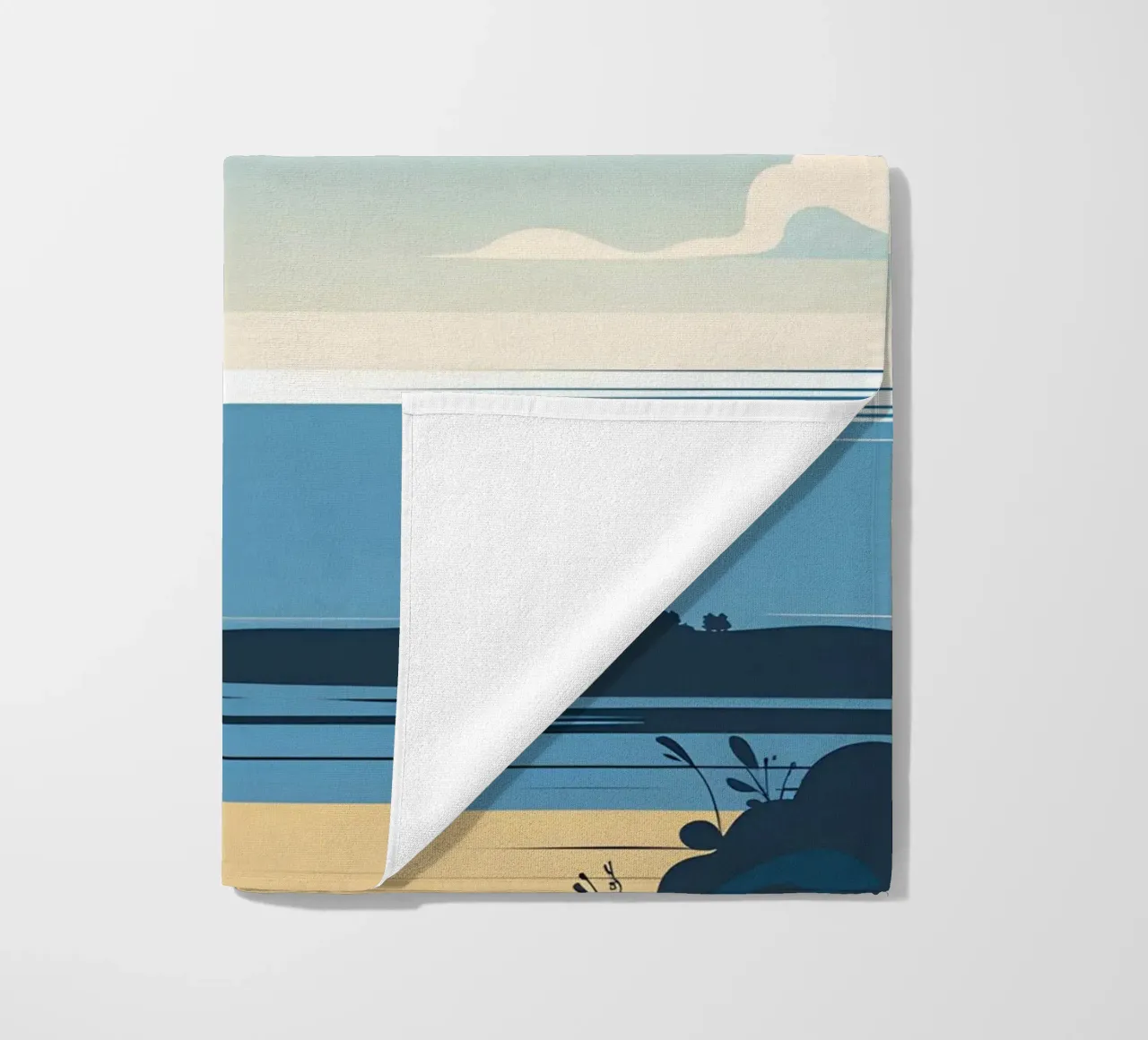 Linea dell'orizzonte semplice telo mare da LIFESTYLE OBJECTS