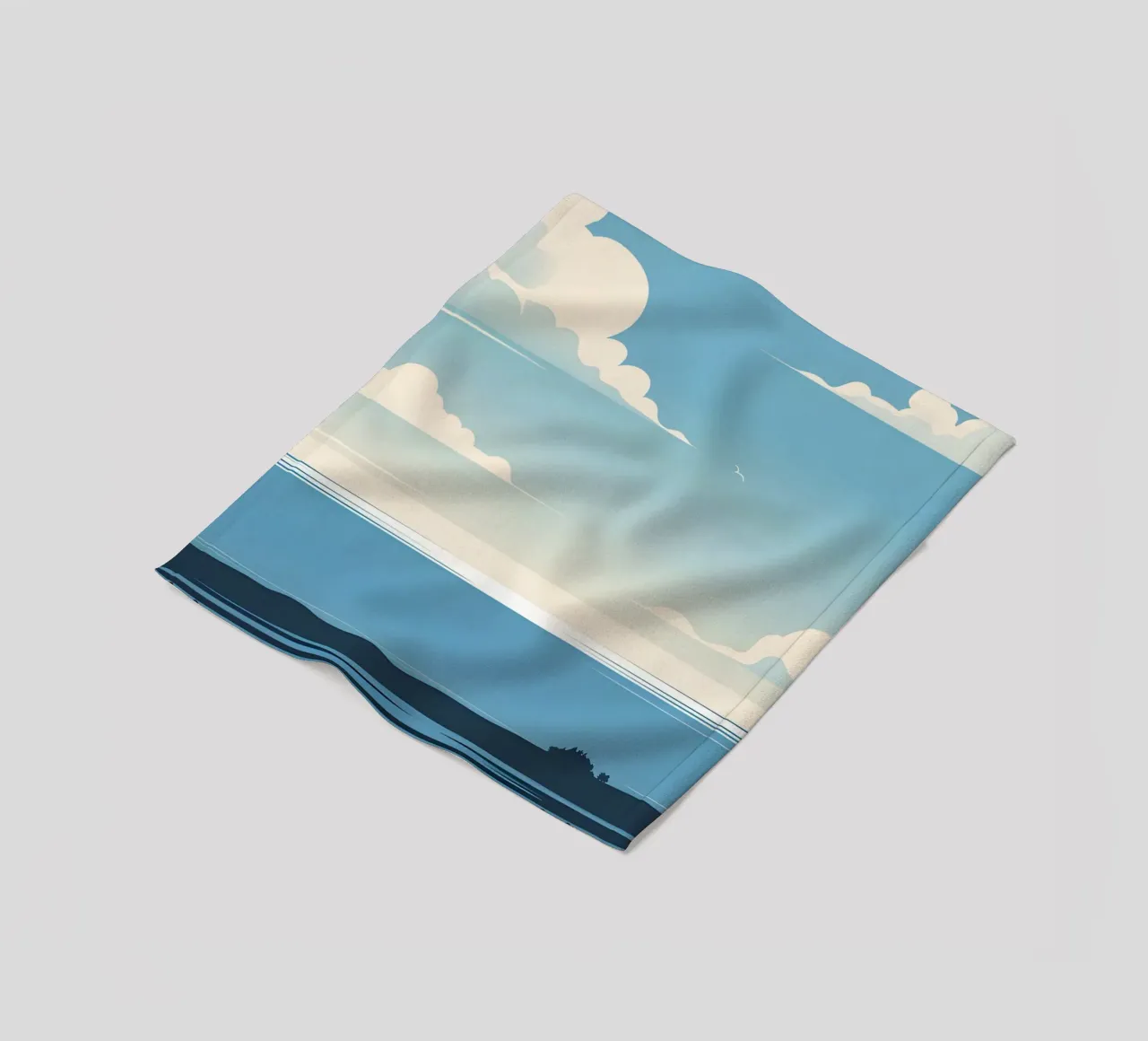 Linea dell'orizzonte semplice coperta in pile da LIFESTYLE OBJECTS